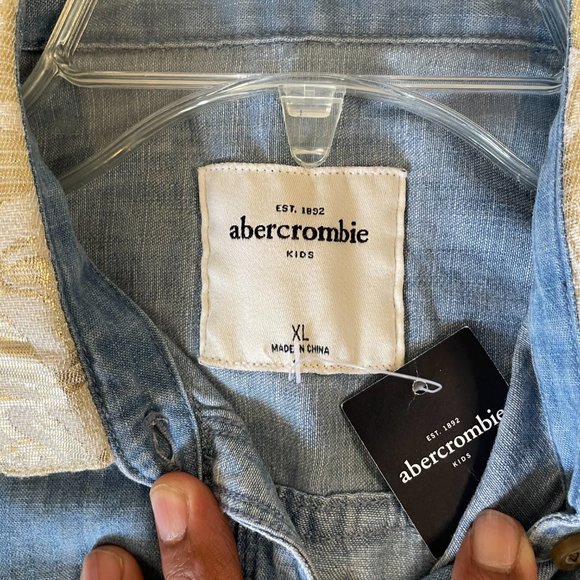 Abercrombie Button Down Denim Shirt for Girls - Picture 10 of 10